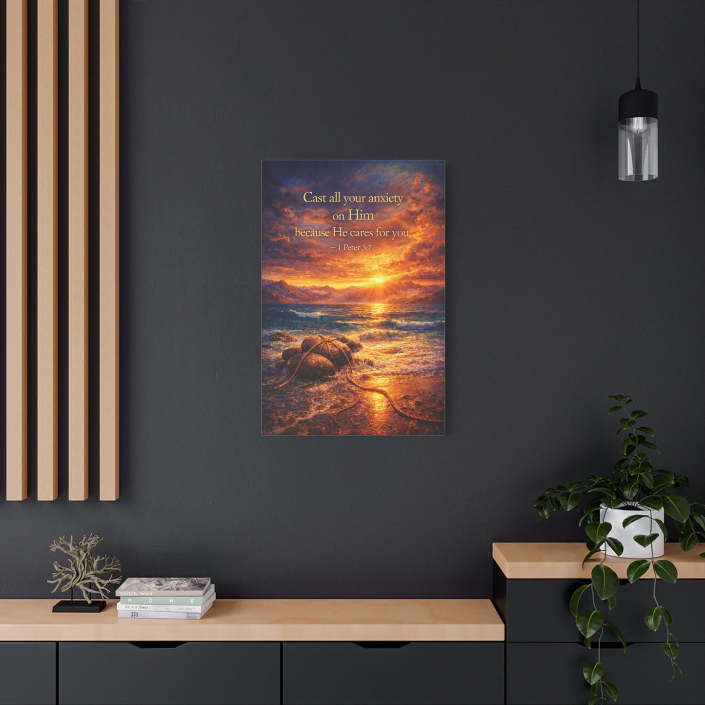 Rooted In Grace — Cast Your Cares Canvas