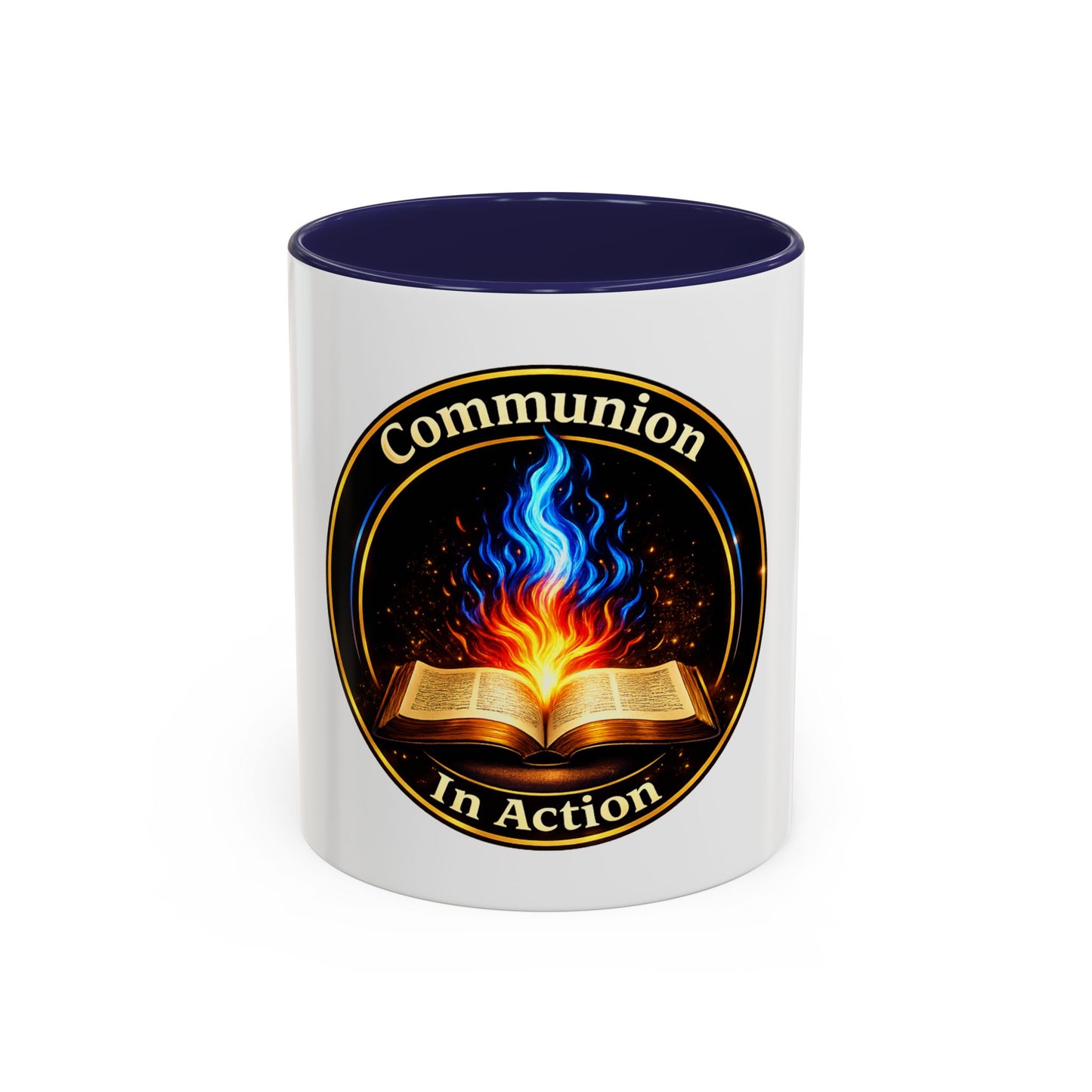 Communion In Action — Faith Accent Mug