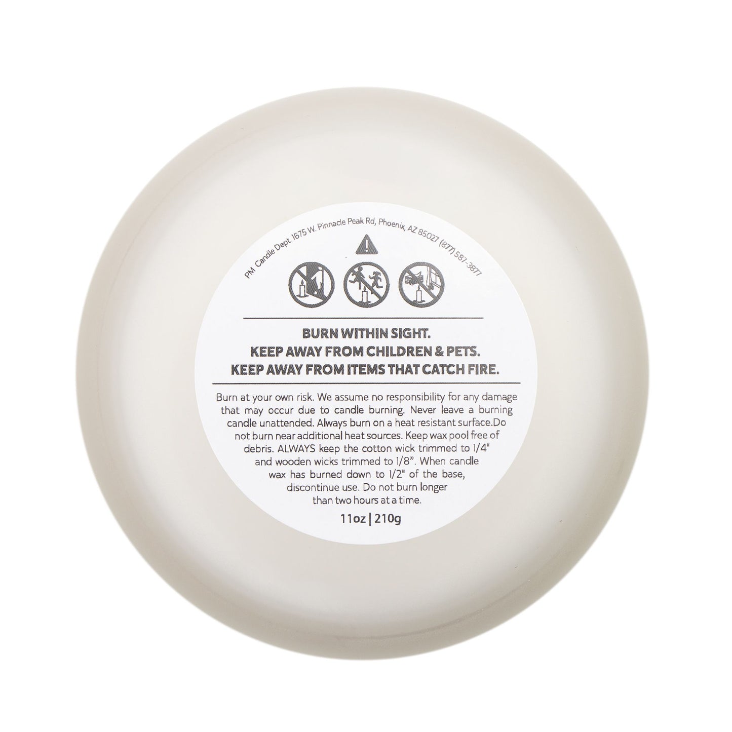 Valentine’s Day Frosted Glass Candle – “Burning for You Since Day One” (11 oz)