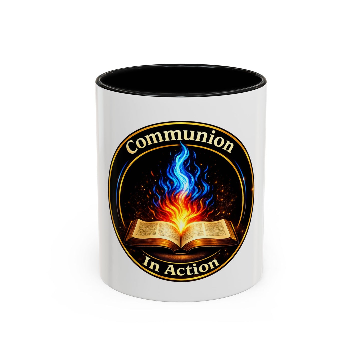 Communion In Action — Faith Accent Mug