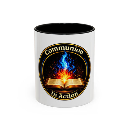 Communion In Action — Faith Accent Mug