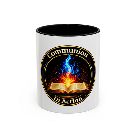 Communion In Action — Faith Accent Mug