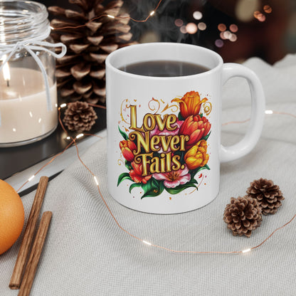 Golden Promises — Autumn Bloom Ceramic Mug