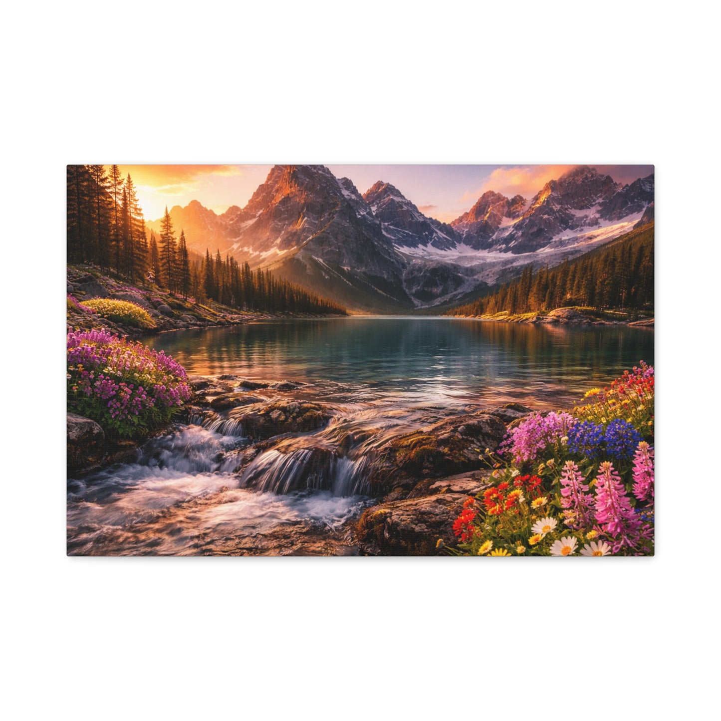 Where Creation Rests — Morning in the Mountains Canvas