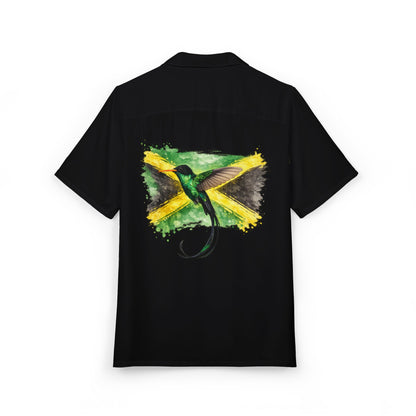 Yaad Vibes - Jamaica Flag Hummingbird Hawaiian Shirt