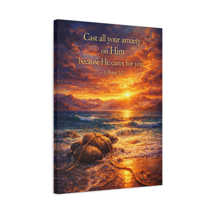 Rooted In Grace — Cast Your Cares Canvas