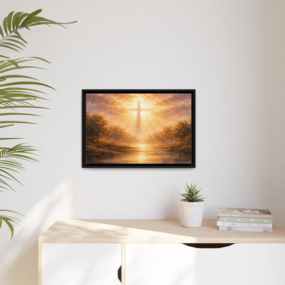 Rooted In Grace — Stillness at Dawn Framed Canvas