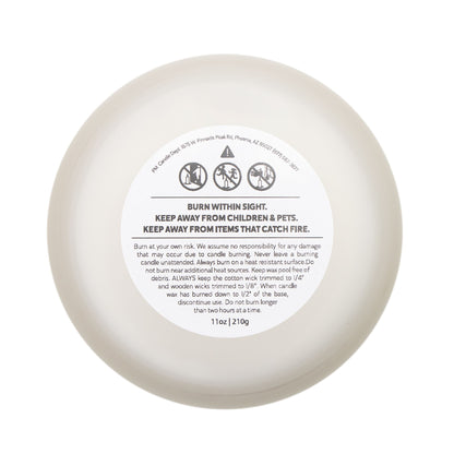 Romantic Frosted Glass Candle — "Soft Glow, Strong Feelings" 11oz