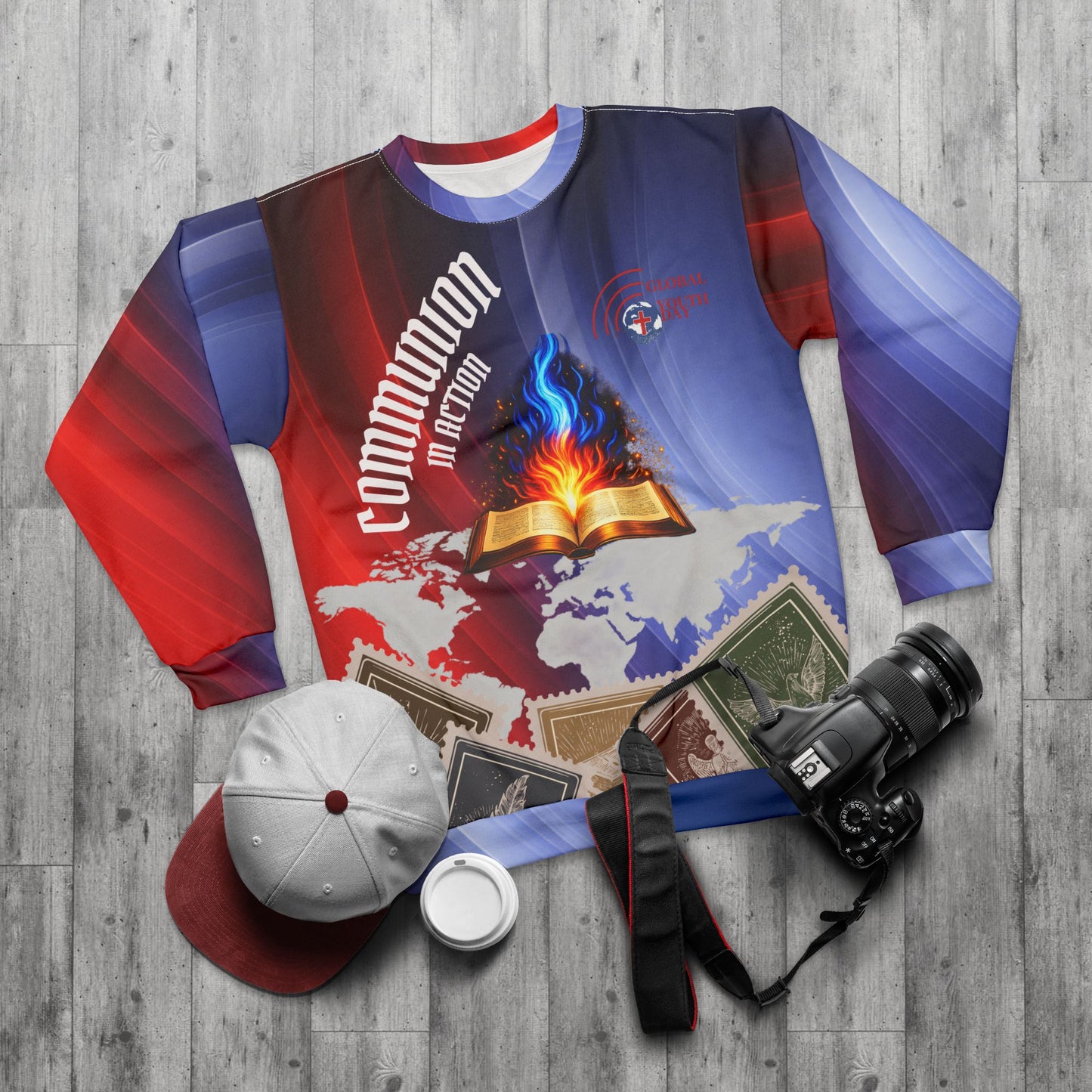 Communion In Action — Christian Faith All-Over Print