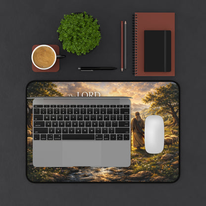 Psalm 23 'The Lord Is My Shepherd' Desk Mat — Christian Inspirational Desk Pad