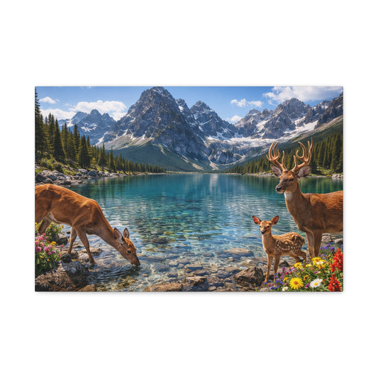 Where Creation Rests — Alpine Stillness Canvas