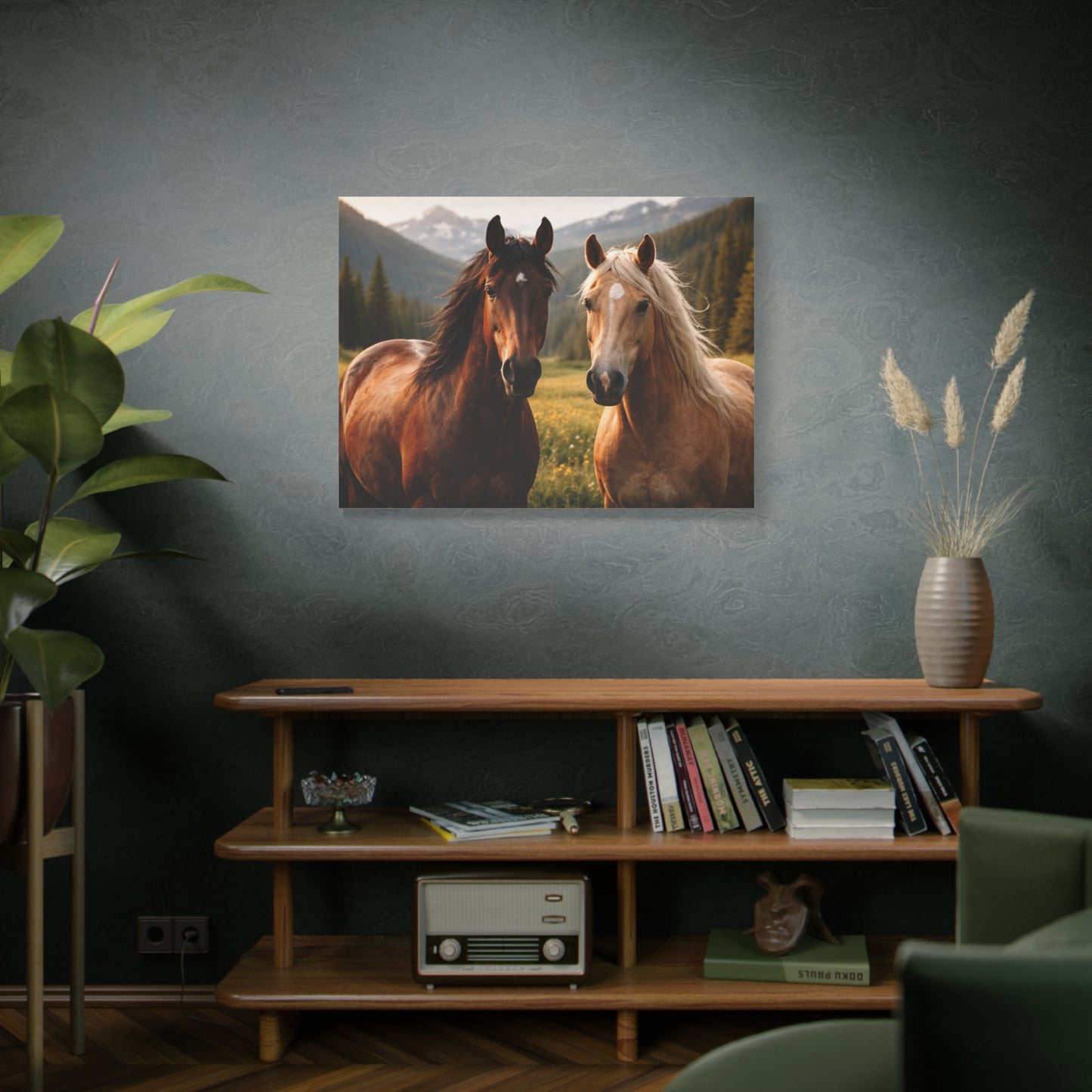 FERA ANIMA — Horses at Dusk Canvas