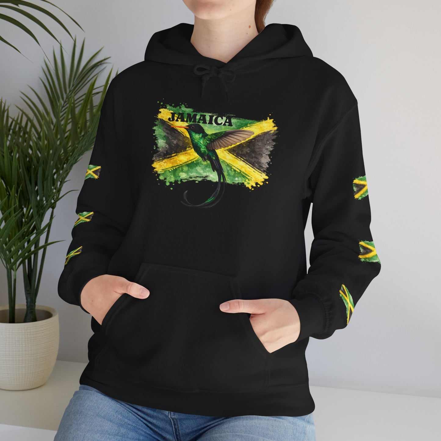 Yaad Vibes - Jamaica Flag Hummingbird Hoodie