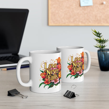 Golden Promises — Autumn Bloom Ceramic Mug