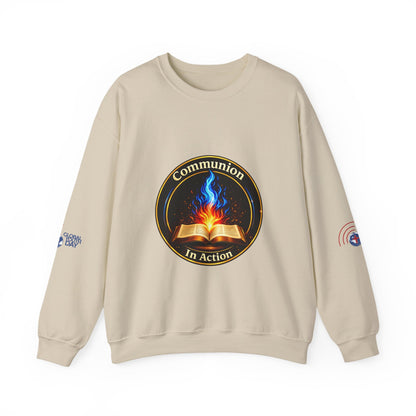 Communion In Action — Gildan 18000 Crewneck Sweatshirt