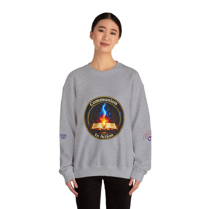 Communion In Action — Gildan 18000 Crewneck Sweatshirt