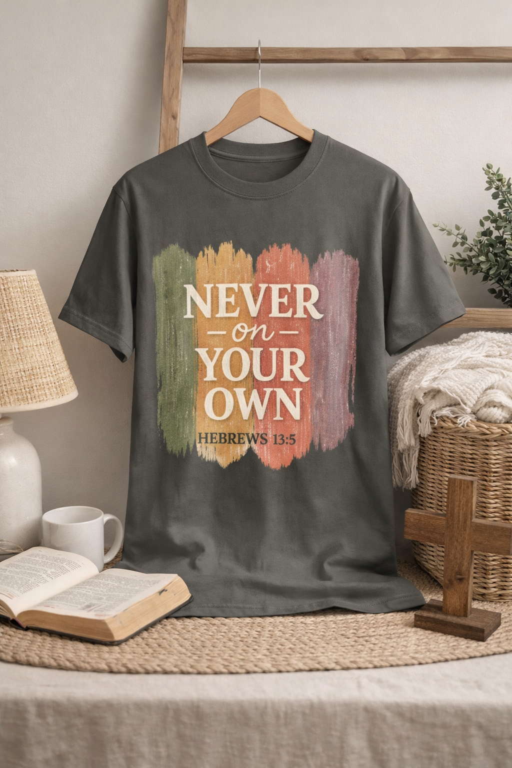 Unisex Faith Tee — Never on Your Own