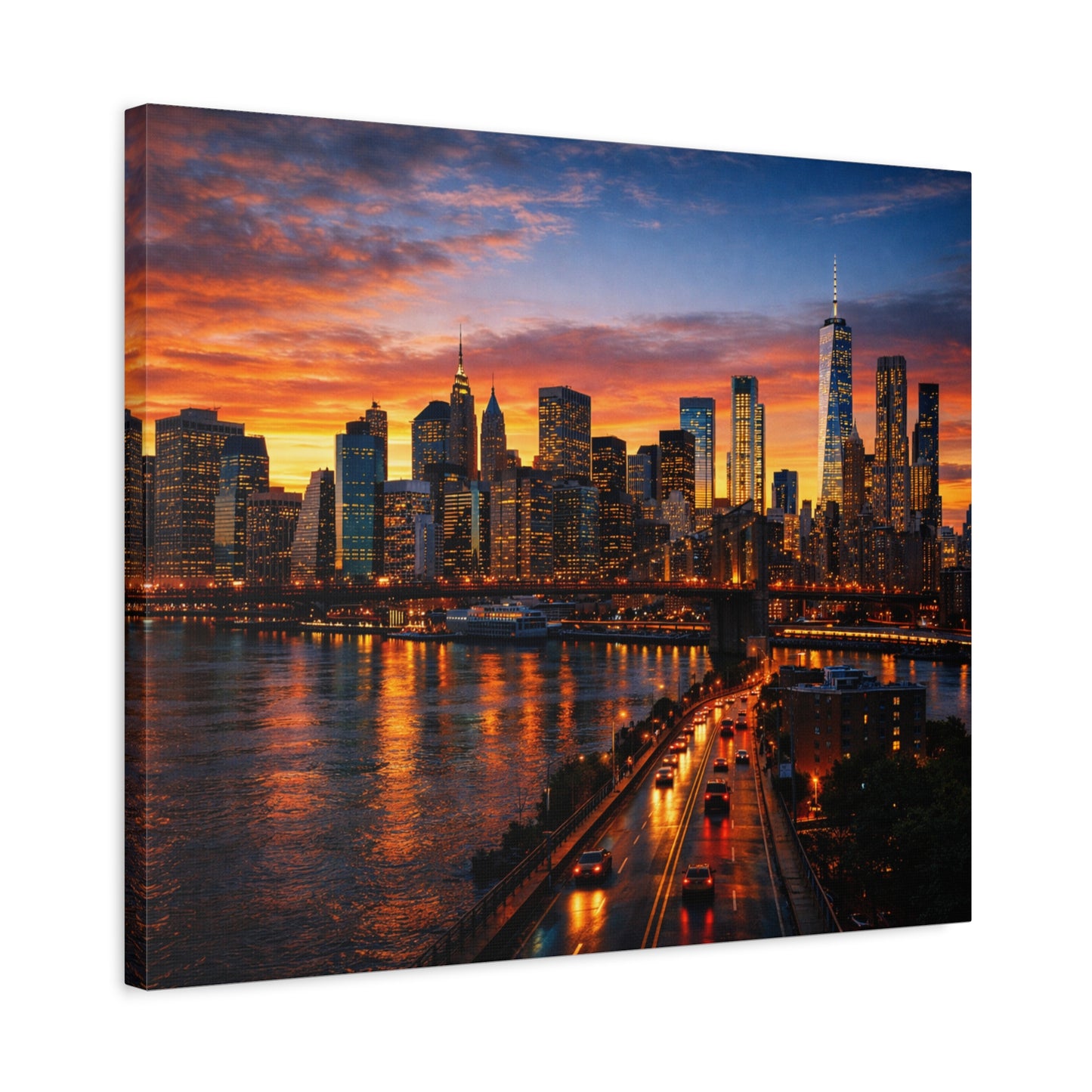 Where Creation Rests — Evening Over the City Canvas