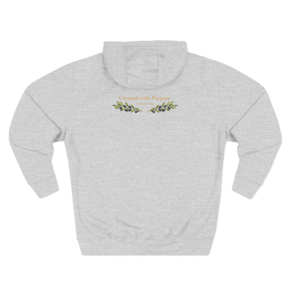 Rooted in Grace — John 3:17 Floral Cross Hoodie
