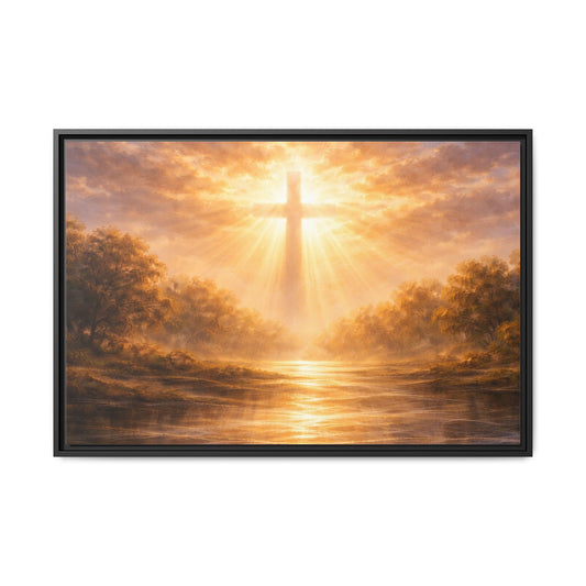 Rooted In Grace — Stillness at Dawn Framed Canvas