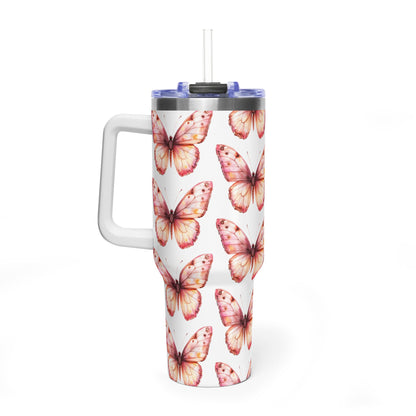 40oz Butterfly Thermal Tumbler – Insulated Vacuum Travel Mug