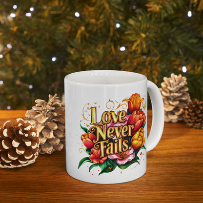 Golden Promises — Autumn Bloom Ceramic Mug