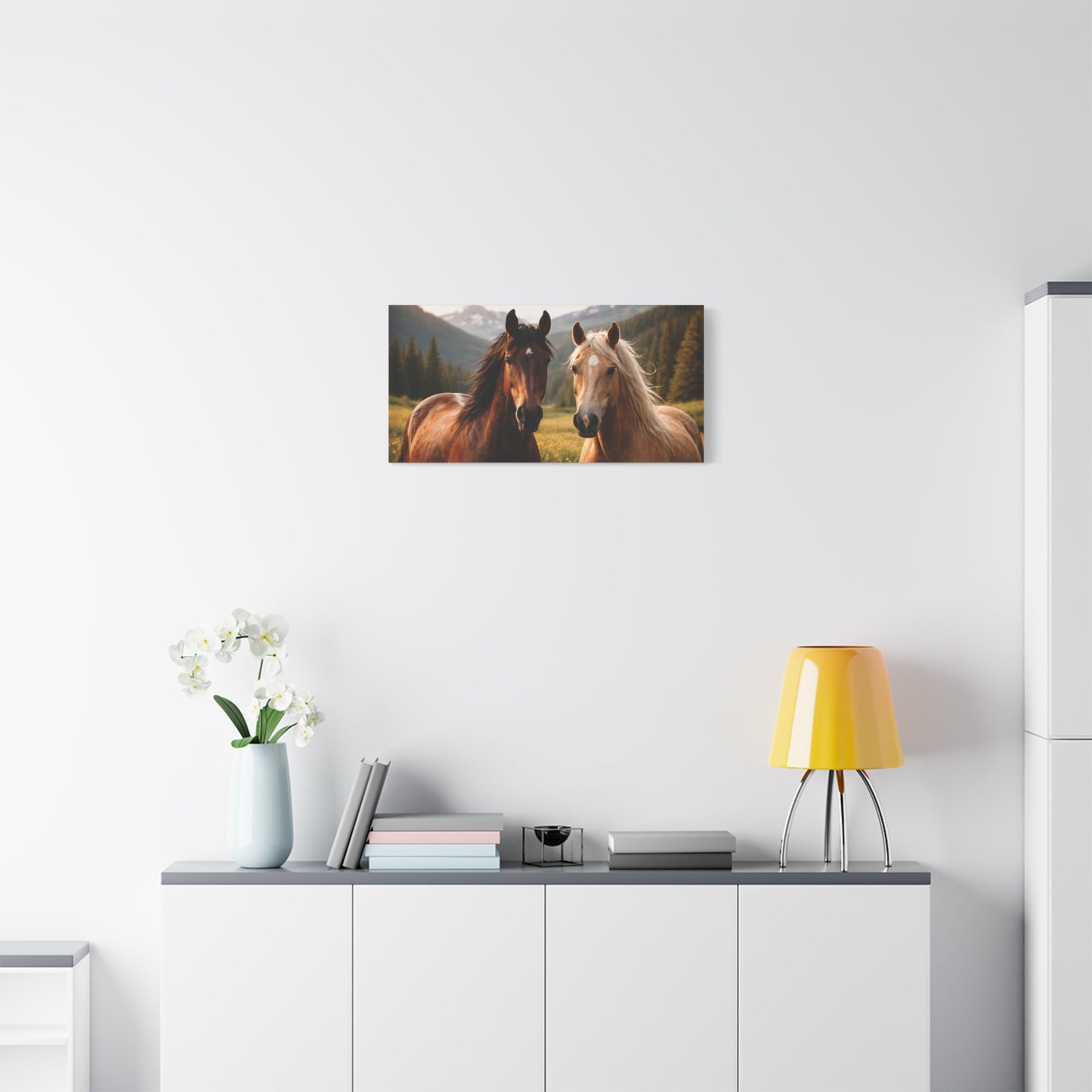 FERA ANIMA — Horses at Dusk Canvas