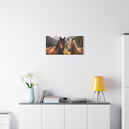 FERA ANIMA — Horses at Dusk Canvas