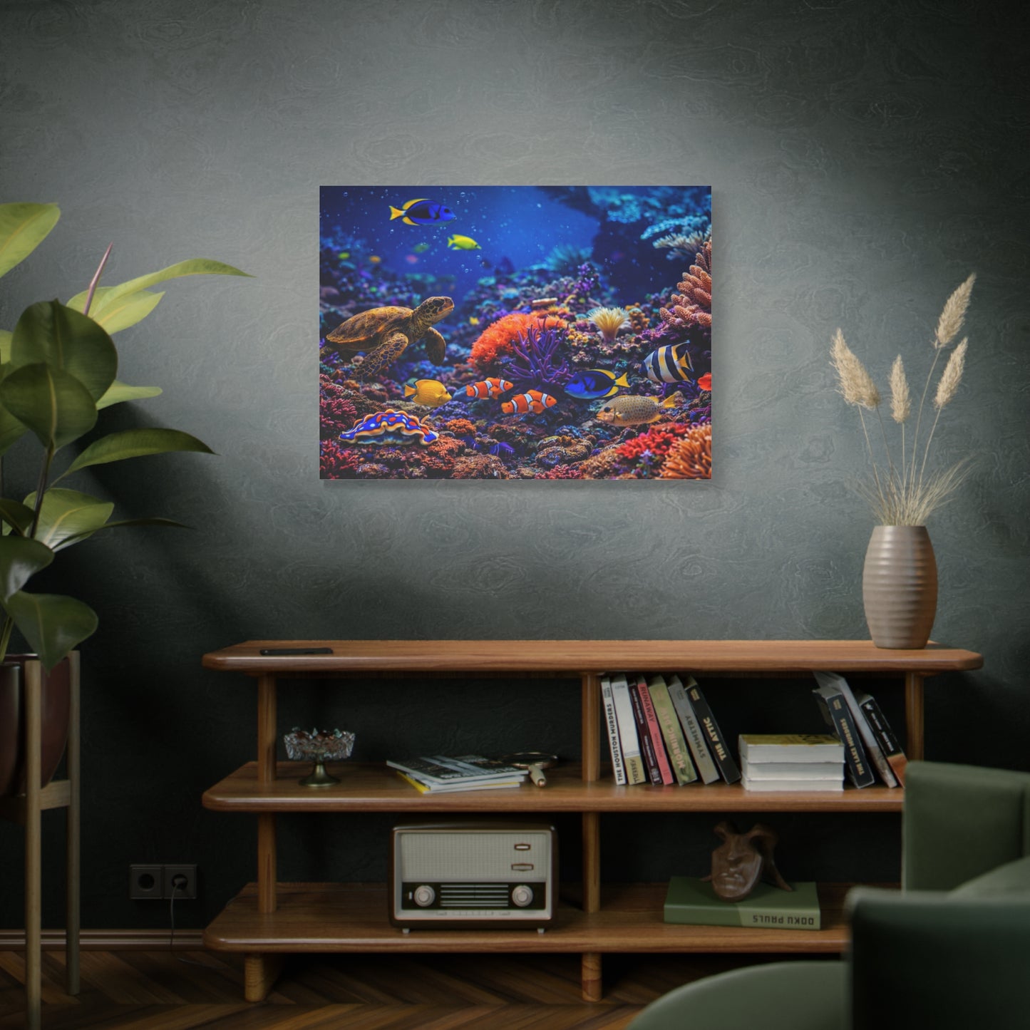 Where Creation Rests — Colorful Coral & Sea Life Wall Art
