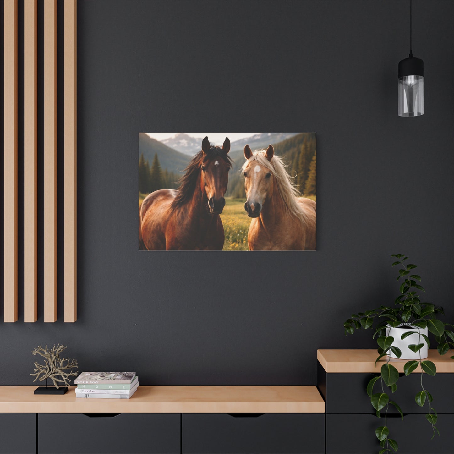 FERA ANIMA — Horses at Dusk Canvas