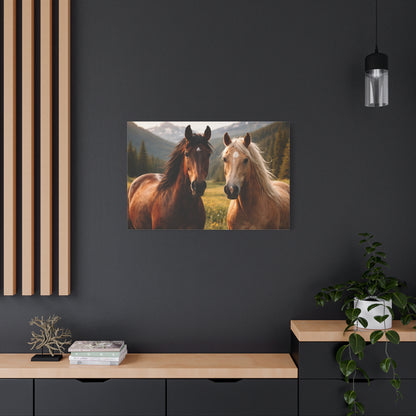 FERA ANIMA — Horses at Dusk Canvas