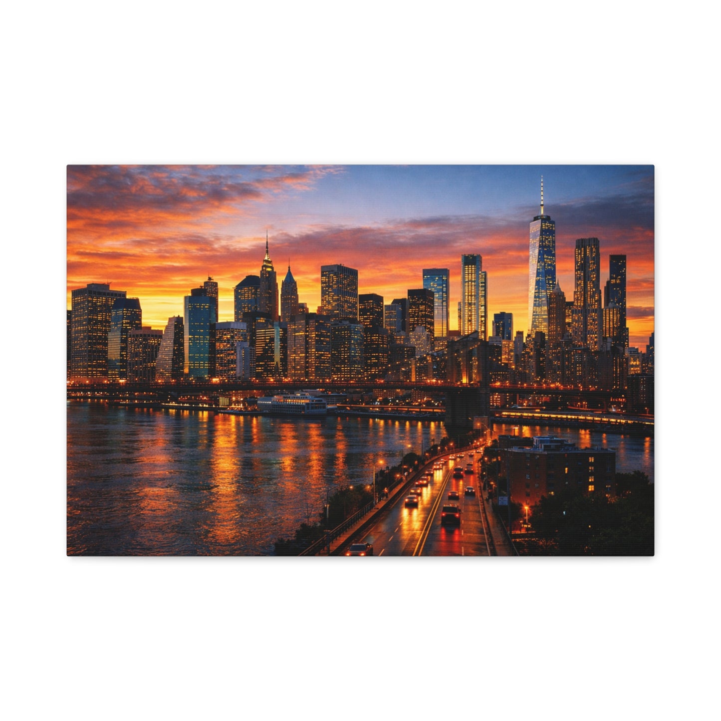 Where Creation Rests — Evening Over the City Canvas