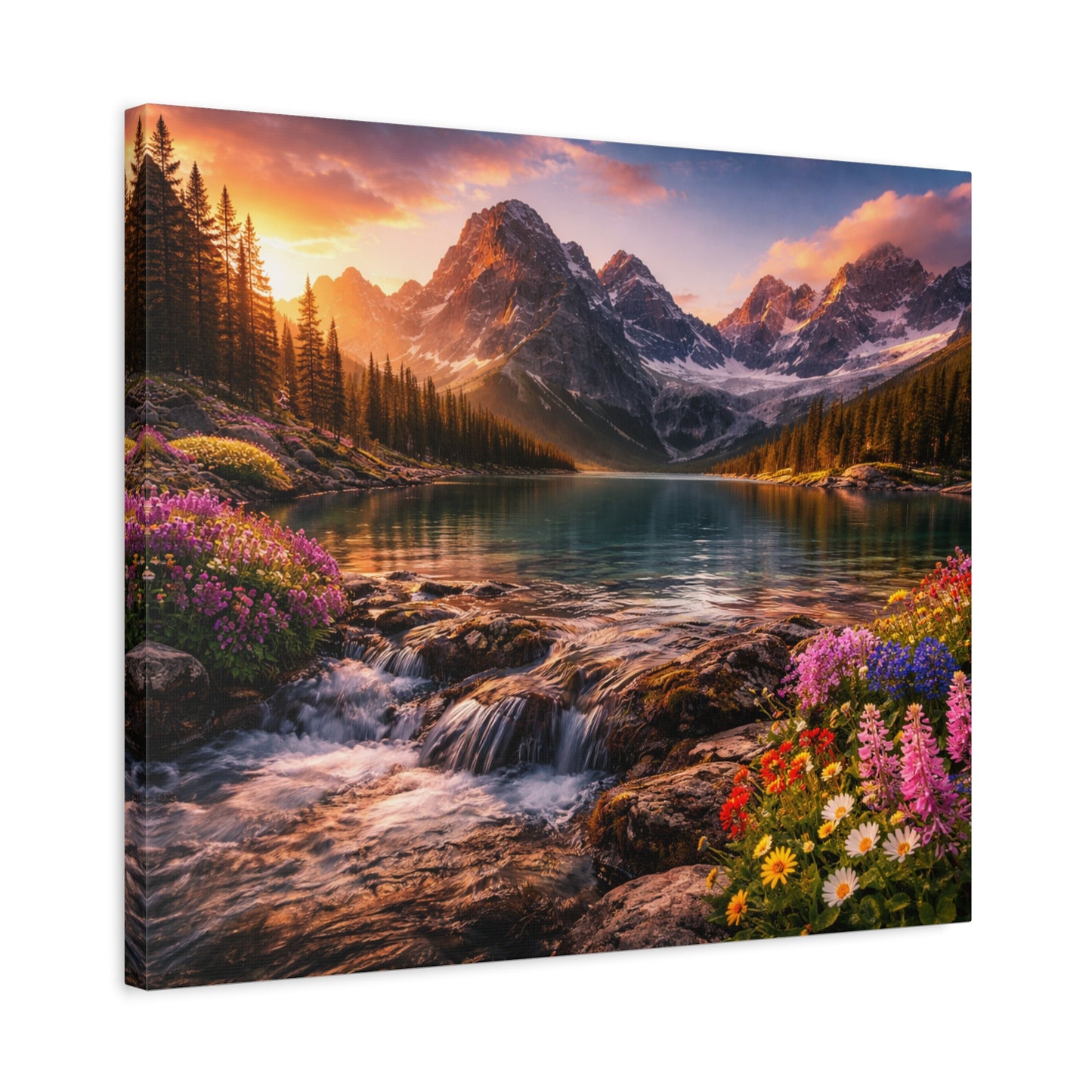 Where Creation Rests — Morning in the Mountains Canvas