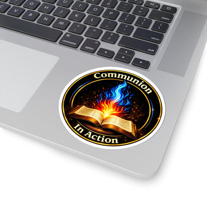 Communion In Action — Faith Vinyl Sticker