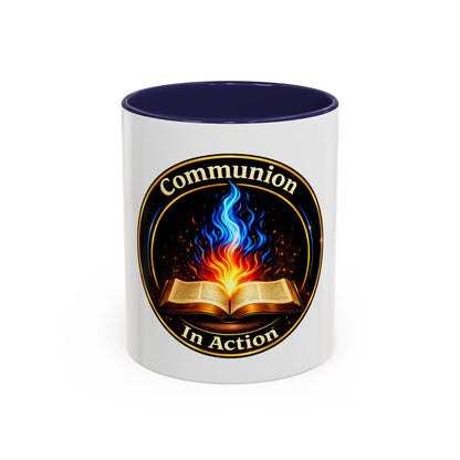 Communion In Action — Faith Accent Mug