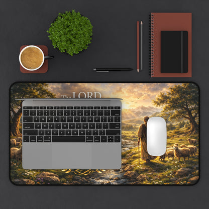 Psalm 23 'The Lord Is My Shepherd' Desk Mat — Christian Inspirational Desk Pad