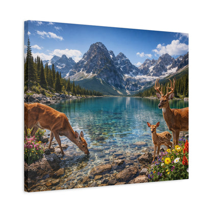 Where Creation Rests — Alpine Stillness Canvas