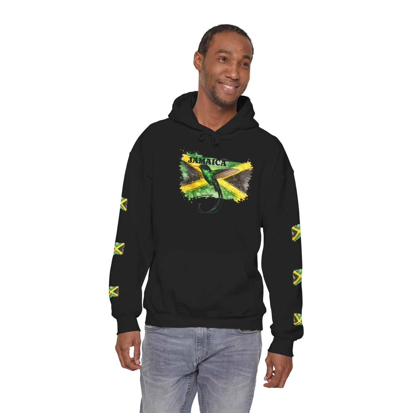 Yaad Vibes - Jamaica Flag Hummingbird Hoodie