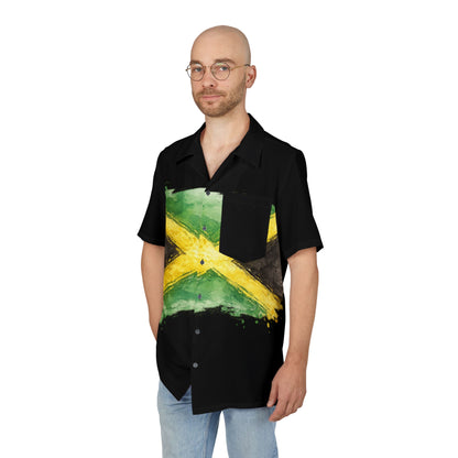 Yaad Vibes - Jamaica Flag Hummingbird Hawaiian Shirt