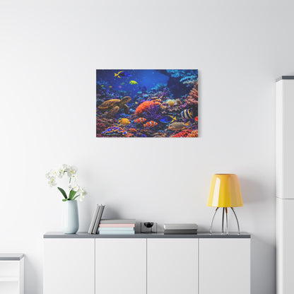 Where Creation Rests — Colorful Coral & Sea Life Wall Art