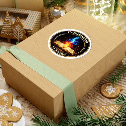 Communion In Action — Faith Vinyl Sticker