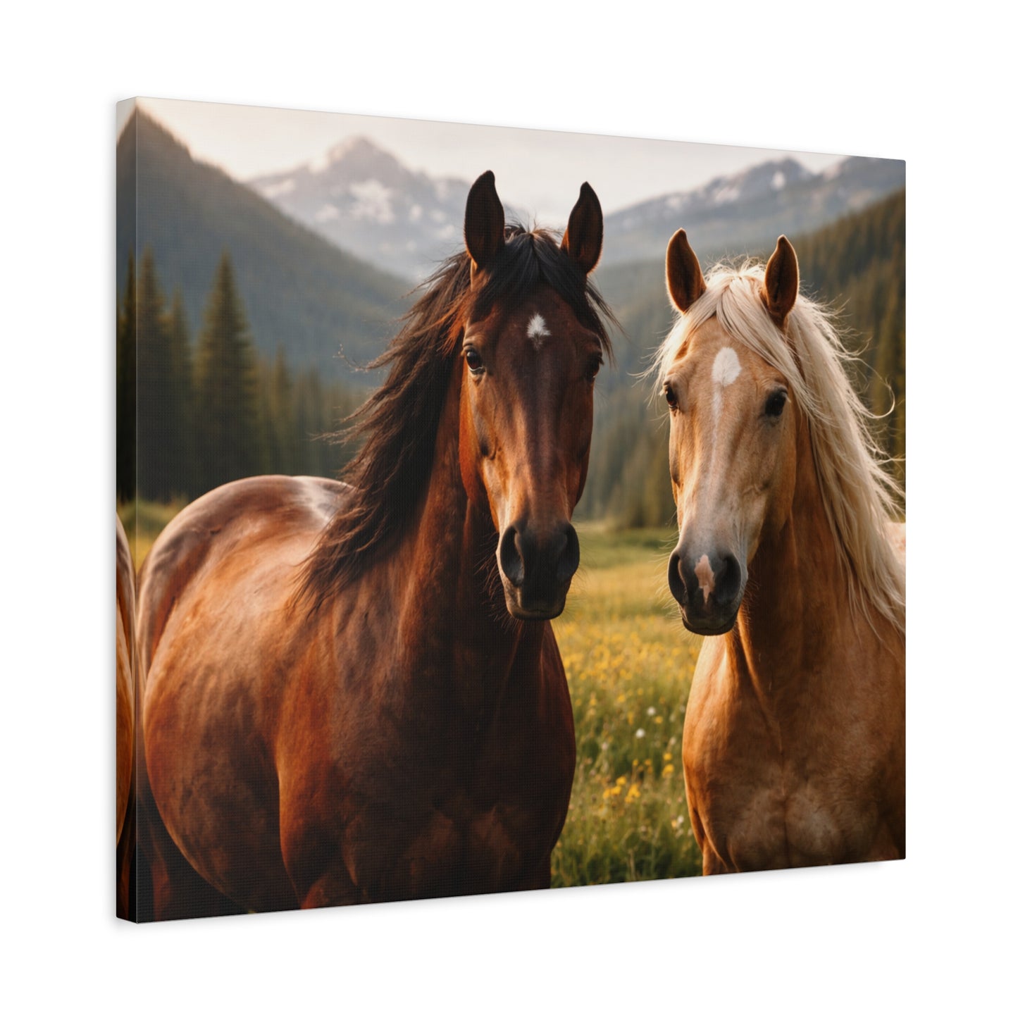 FERA ANIMA — Horses at Dusk Canvas